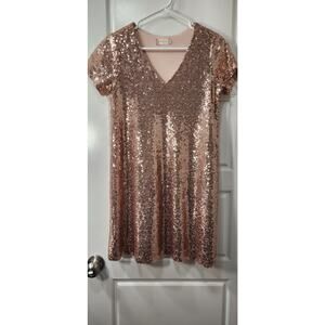 Rose Gold xs Altar'd state sequin dress